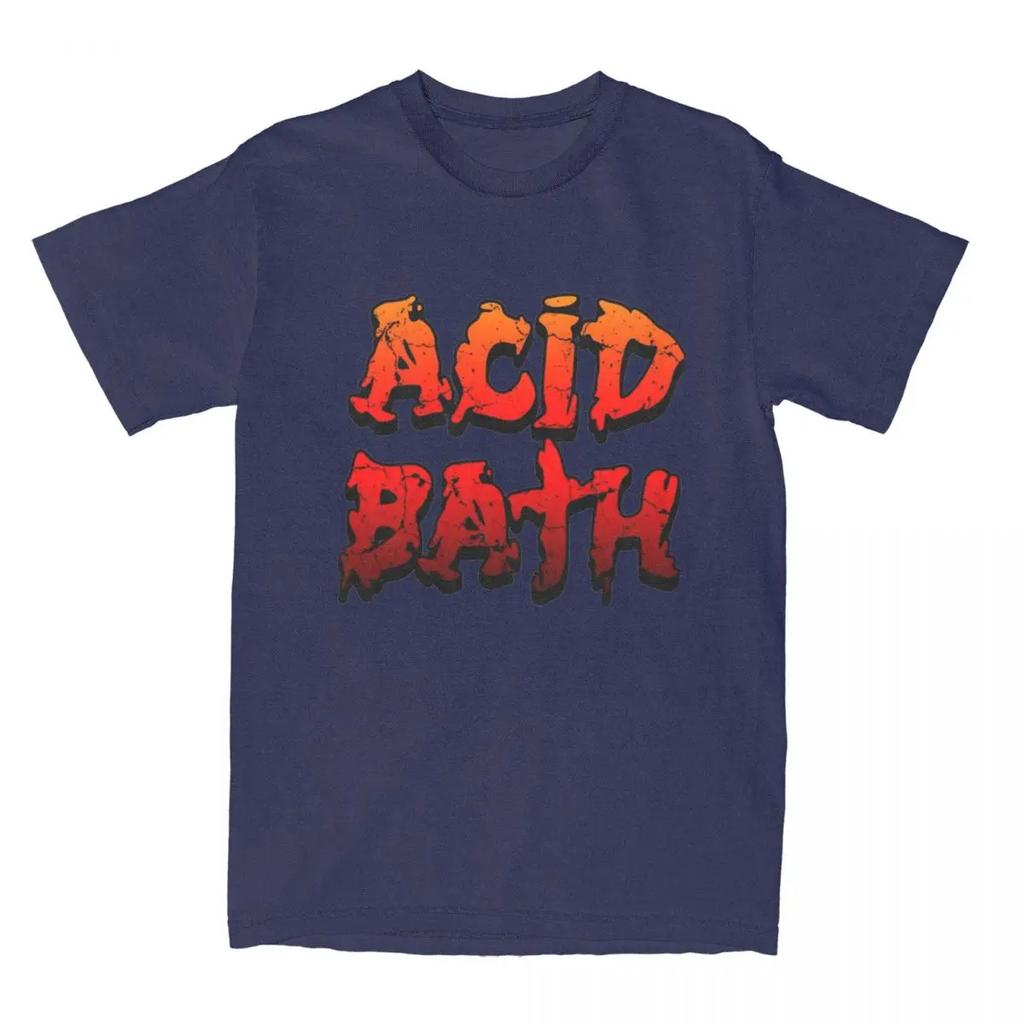 Funny Acid Bath T-Shirts Men Women's Cotton Sludge Metal Band Tee Shirt Graphic Printed Clothing