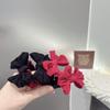 High-End Red Bow Hair Ties: Seamless, High Elasticity, No Damage for Women – Perfect for New Year Festivities