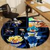 DRAGON BALL Desenli Yuvarlak Halı, İç/Dış Mekan Paspası, Piknik, Oyun Odası, Yatak Odası, Ofis, Oturma Odası, Ev Dekorasyonu Halısı, Doğum Günü Hediyesi