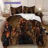 Chainsaw Horror Bedding (1 * duvet cover + 2 * pillowcase, without core) 2D Flat Soft and comfortable Bedding set Christmas birthday gift