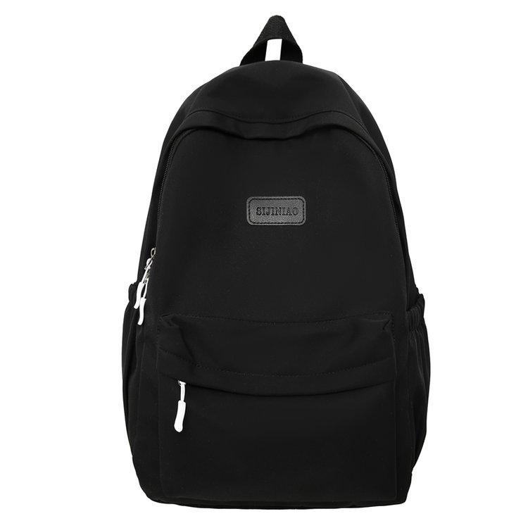 Schoolbag, forest style, multi-compartment ins, solid color, simple, dirt-resistant, versatile backpack, junior high, high school, college backpack