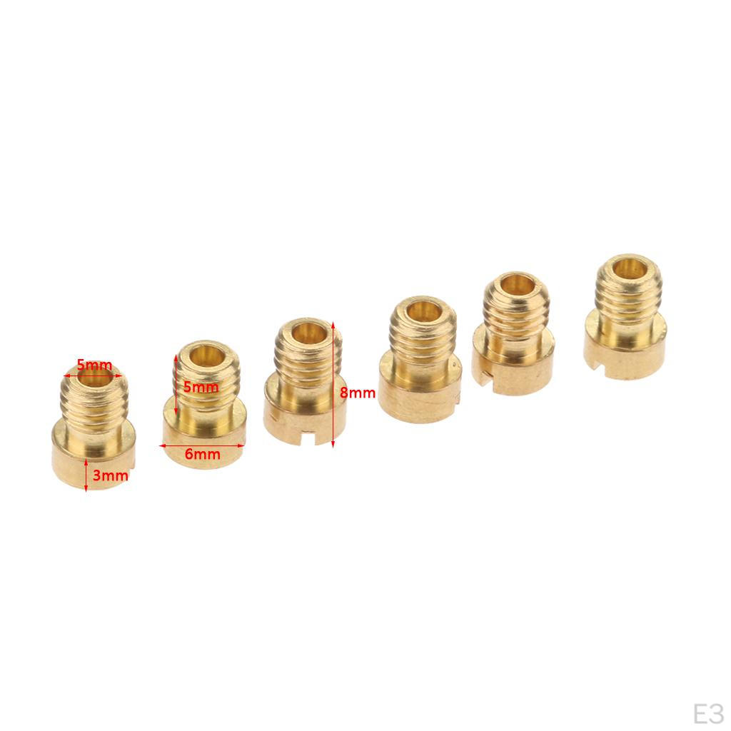 M5 Thread Motorcycle Main Carburetor 90-102 6 Size Nozzle