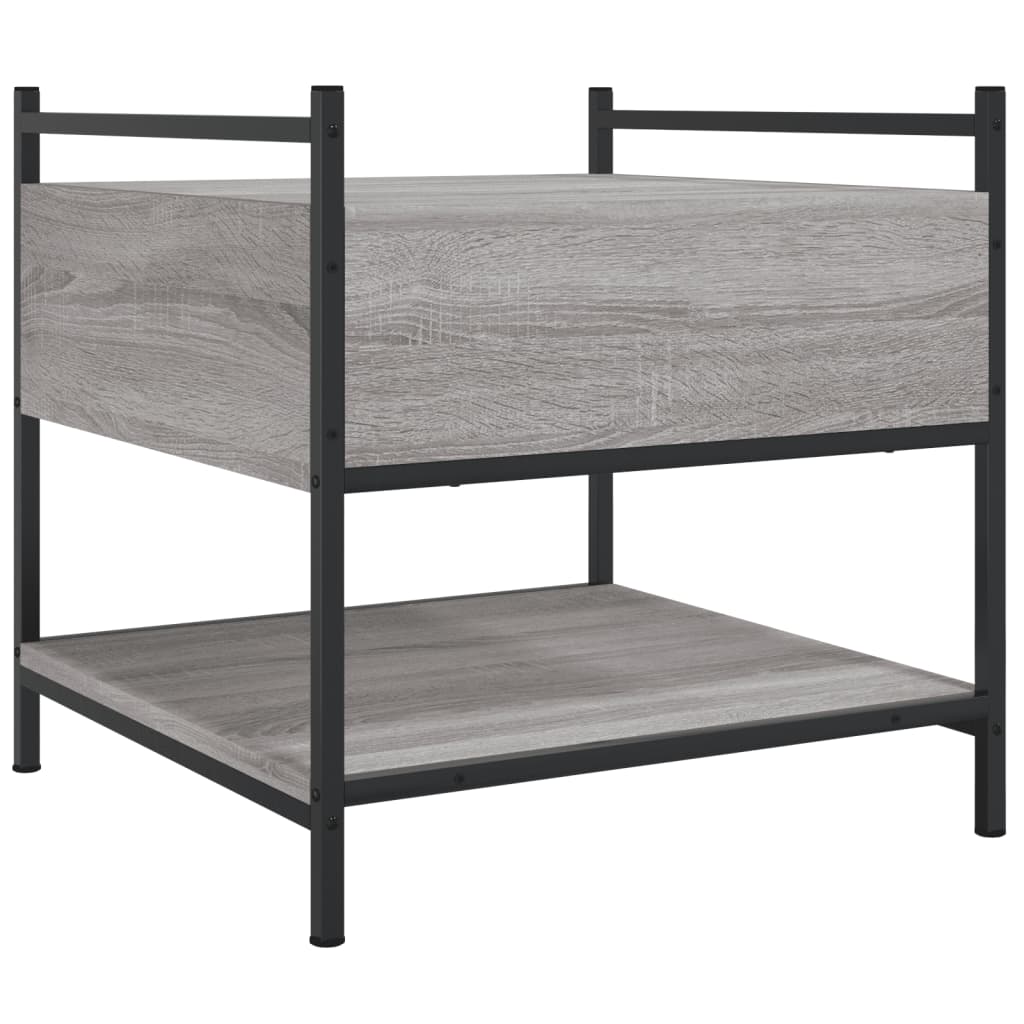  Coffee Table, Grey Sonoma Oak, 50x50x50 Cm