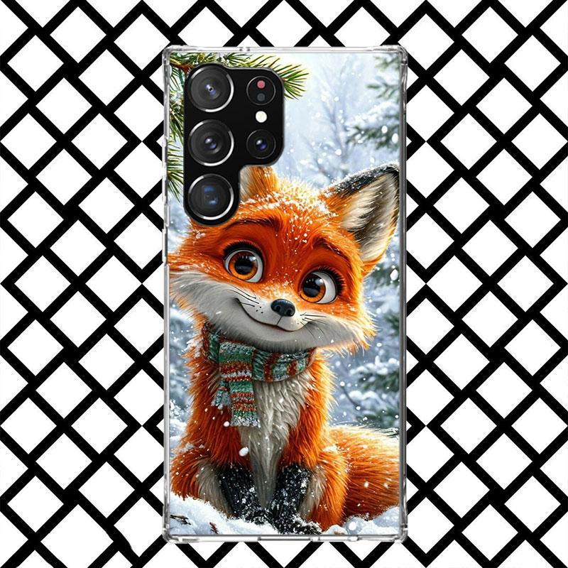 Animal Fox Phone Case for Samsung Galaxy S26 S25 Edge S24 S23 Ultra S22 Plus S21 FE S20 + Soft Cover Print Fundas Galaxy S25 S24