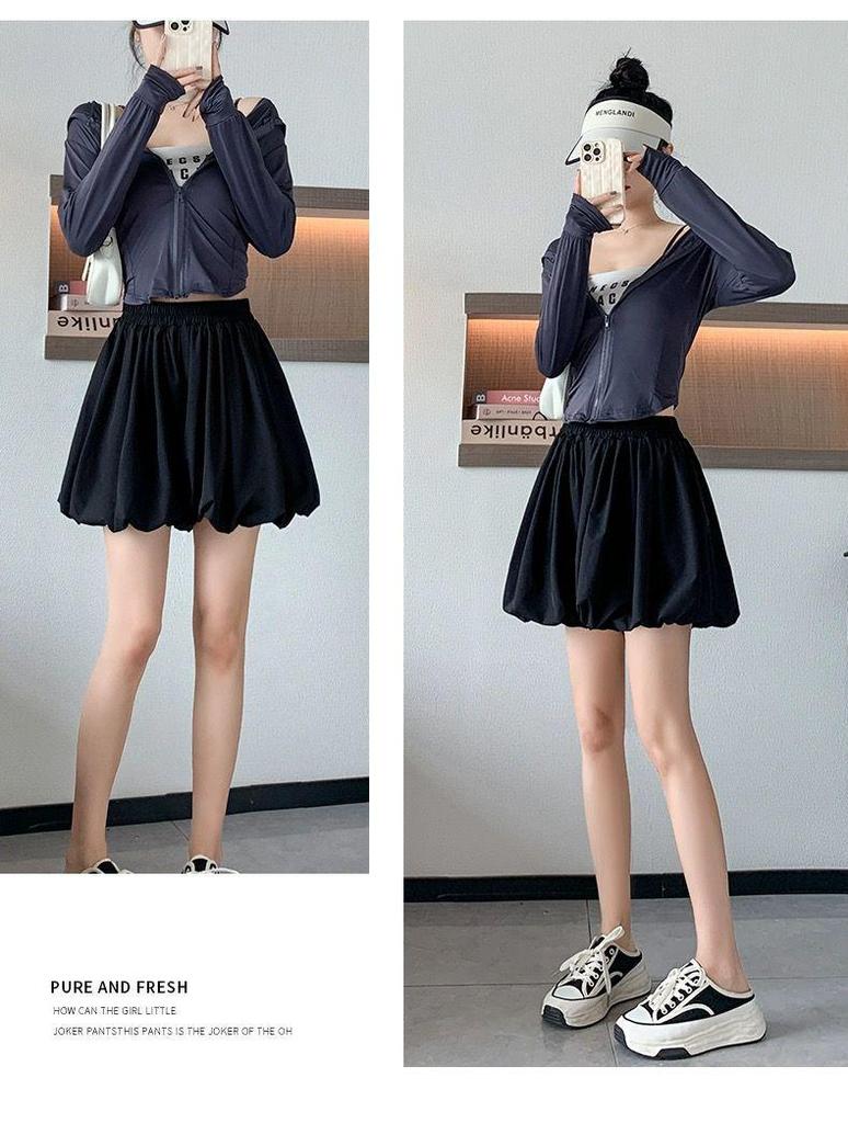 Women's Summer High-Waist Pleated Skort - Slimming, Girly Style, New Arrival