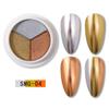 Aurora Triple-Color Nail Mirror Powder Set