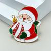 Zinc Alloy Santa Claus Brooch Enamel Cartoon Father Christmas Pin Sweater Coat Backpack Decoration Clothing Accessories Festival Holiday Gift