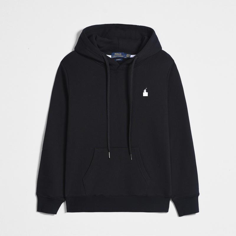 RL Herren Kapuzenpullover mit Reißverschluss, Langarm, Lässig, mit kleiner Pferde-Stickerei