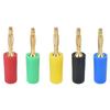 5Pcs Banana Plug Connector Gold Plated Copper Accessory Set Kit for Connection 10002