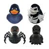 Halloween Duck Figurine 3D Printed Spider Duck Statue Horror Skeleton Ghost Duck for Home Bar Mantel Haunted House Decoration