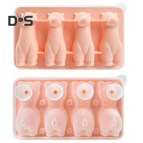 Alpaca Ice Mold Silicone BPA-Free Easy Release Ice Pop Mold Reusable Soap Candle Mold DIY Ice Cream Maker for Home Kitchen Outdoor Travel Dining