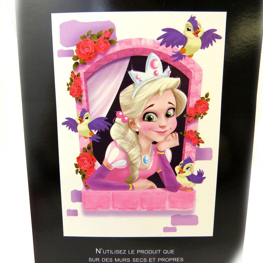 Les Trésors De Lily [M5078] - Sticker trompe l'oeil 'Princesse' rose (50x70 cm)