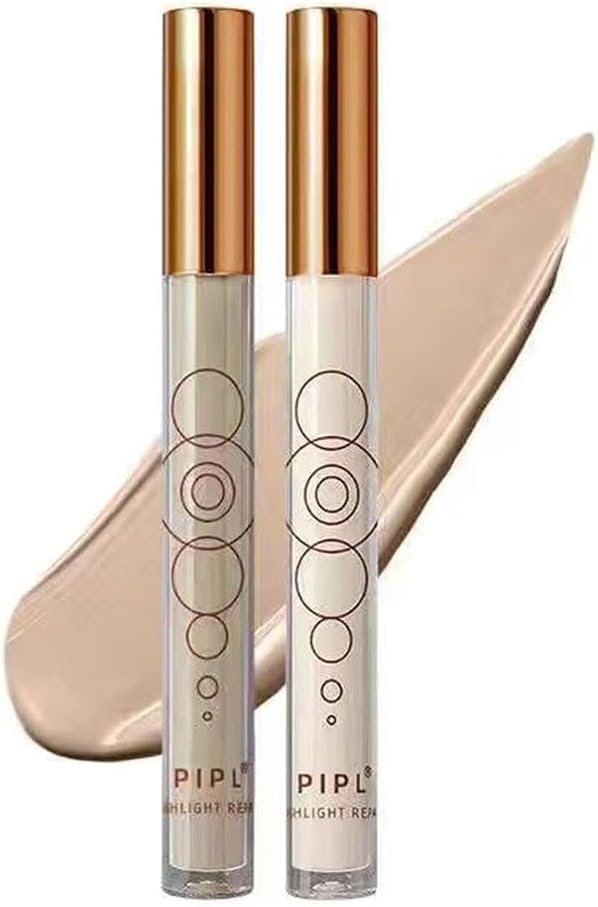 

Gecomo 2-Piece Set (Shadow + Highlighter) 3D Shading & Highlighter Liquid & Stick Concealer for Natural Makeup, Slimming Effect, 3D Face Enhancement,