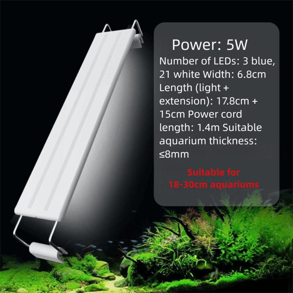 Super Slim LED Aquarium Lighting Adjustable Waterproof Aquatic Plant Light Energy Saving Fish Tank Light Fish Tank Lighting