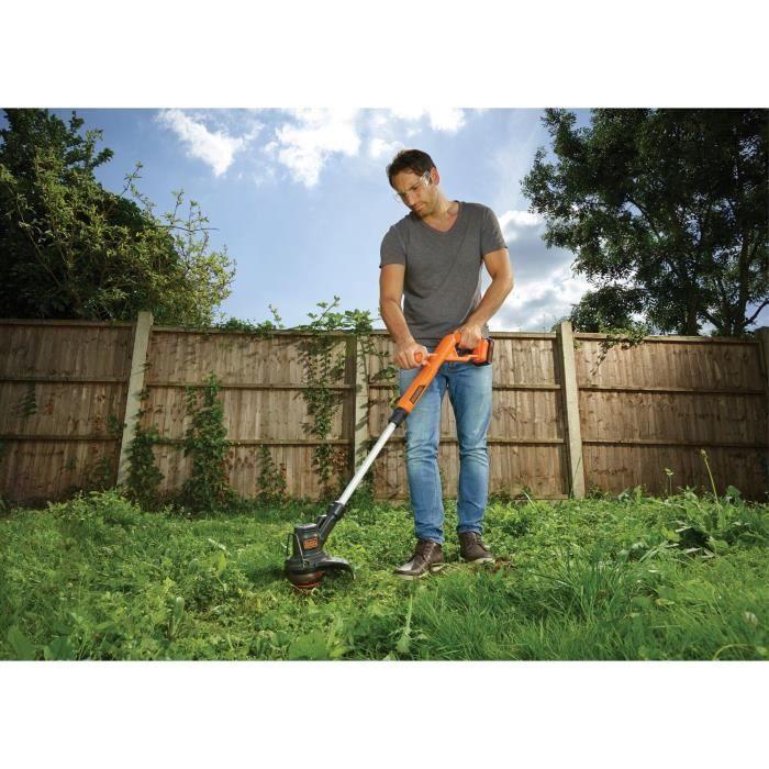 Cordless Electric Edge Trimmer + 2Ah Battery + Charger - BLACK&DECKER - ST182320-QW - 18V - 25cm
