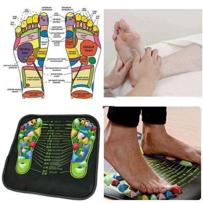 Cobblestone Pain Relieve Leg Relaxation Massage Pad Foot Massager Walk Stone Mat Reflexology Walk