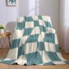 Wavy Checks Flannel Blanket Warm Soft Halloween Christmas Couch Warm Cozy Decorative Decor Gift for All Season