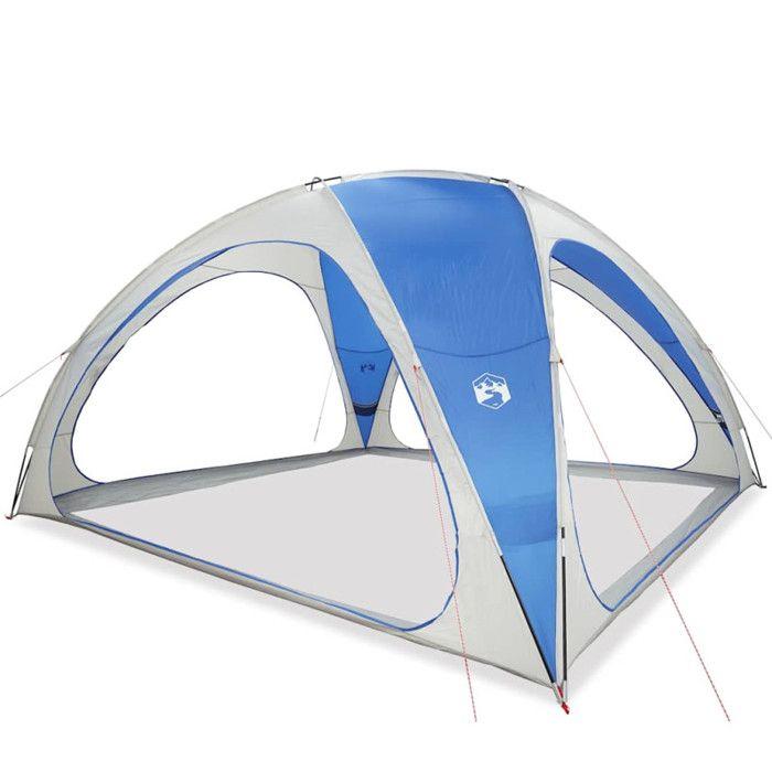 Reception Tent - VIDAXL - Azure Blue - Waterproof - 435x435x244 Cm - Foldable and Lightweight