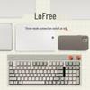 LOFREE Small Square Tri-Mode Hot-Swappable Custom Mechanical Keyboard