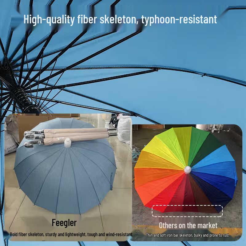 Yijie Large Automatic Long Handle Windproof Umbrella