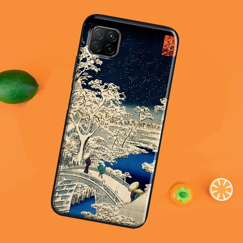 Japanese Style Ukiyo-e Art For Honor 50 Case 8X 9X 10i Cover For Huawei Nova 5T P Smart 2021 P20 P30 P40 Lite Pro