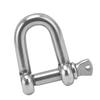 Screw Pin   Shackle Stainless Steel DShaped Bow Shackle for Chains Outdoor Camping Survival Rope(M4 )