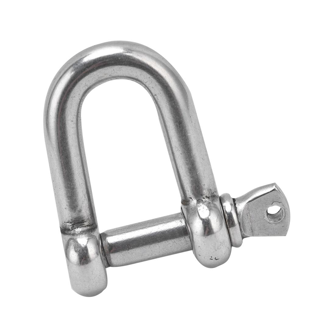 Screw Pin Shackle Stainless Steel DShaped Bow Shackle for Chains Outdoor Camping Survival Rope(M4 )