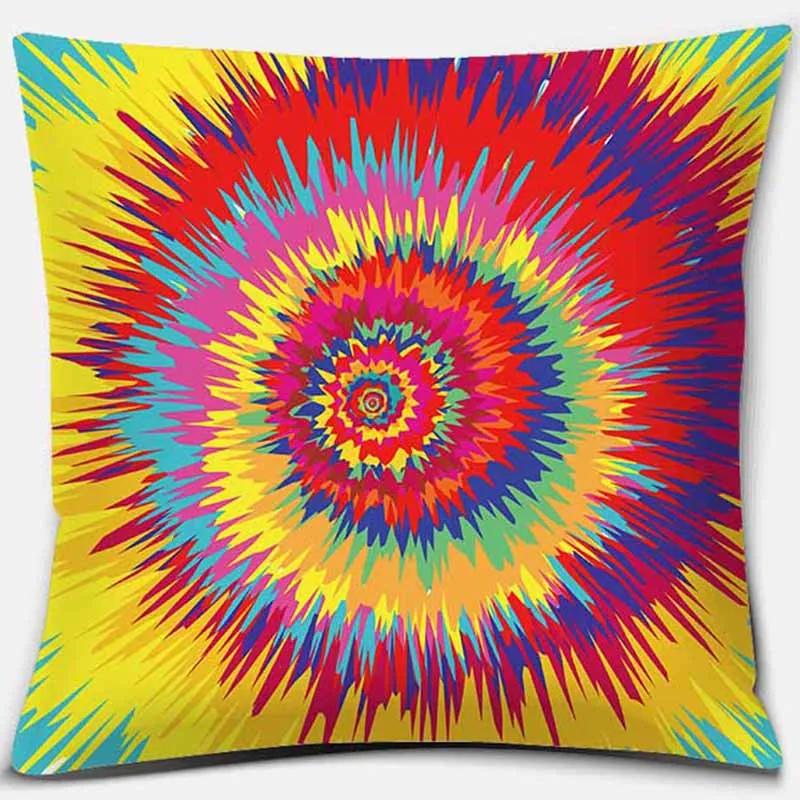 Rainbow Printing Square Pillowcase Home Decoration Car Sofa Cushion Cover