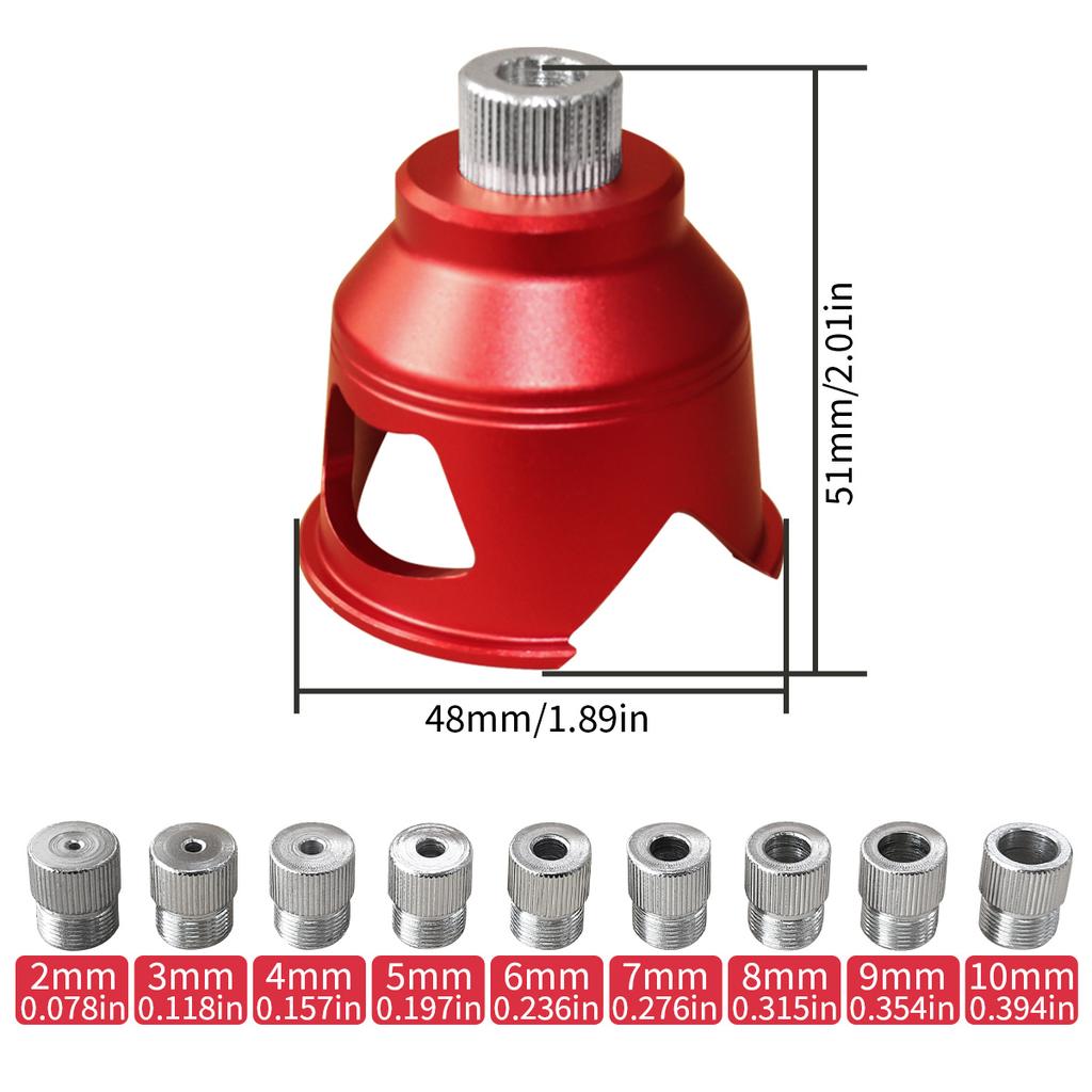 Vertical Drill Guide Doweling Jigs Kit 2-10mm/6,8,10mm Drill Positioning Aluminum Straight Angled Guide Locator Hole Puncher Too
