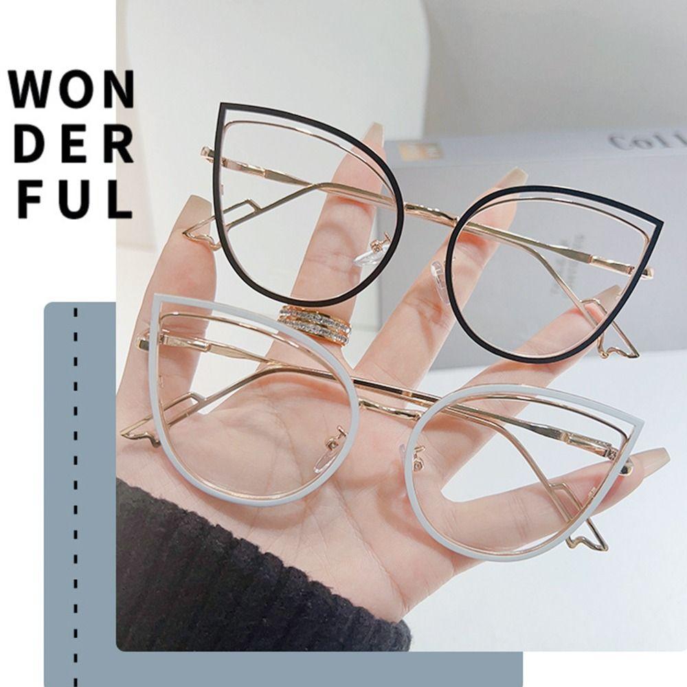 Blue Ray Blocking Anti-Blue Light Glasses Vintage Ultralight Metal Computer Goggles Eye Protection Frame Eyewear Women