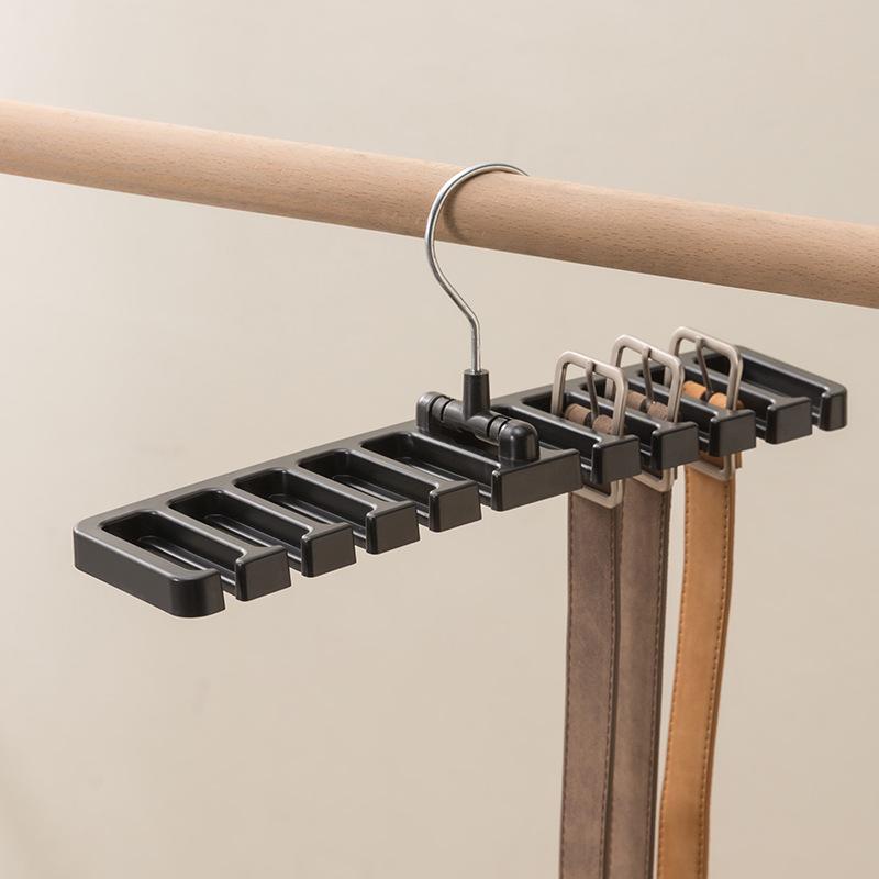 

Belt & Accessory Rack: No-Drill Wardrobe Hanger for Ties, Scarves, Hats & More 30.5*7.5*11 cm чорний