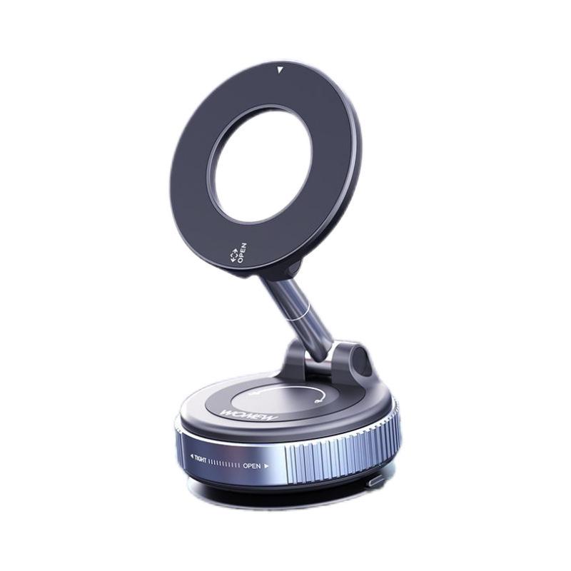 2025 Model Multifunctional Magnetic Car Phone Holder with Vacuum Suction Cup and Folding Navigation Support Bracket