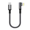 New Strong Durable Right-Angle USB-C Type-C Nylon Data Cable 90 Degree Quick Charging Carplay iPhone Charger