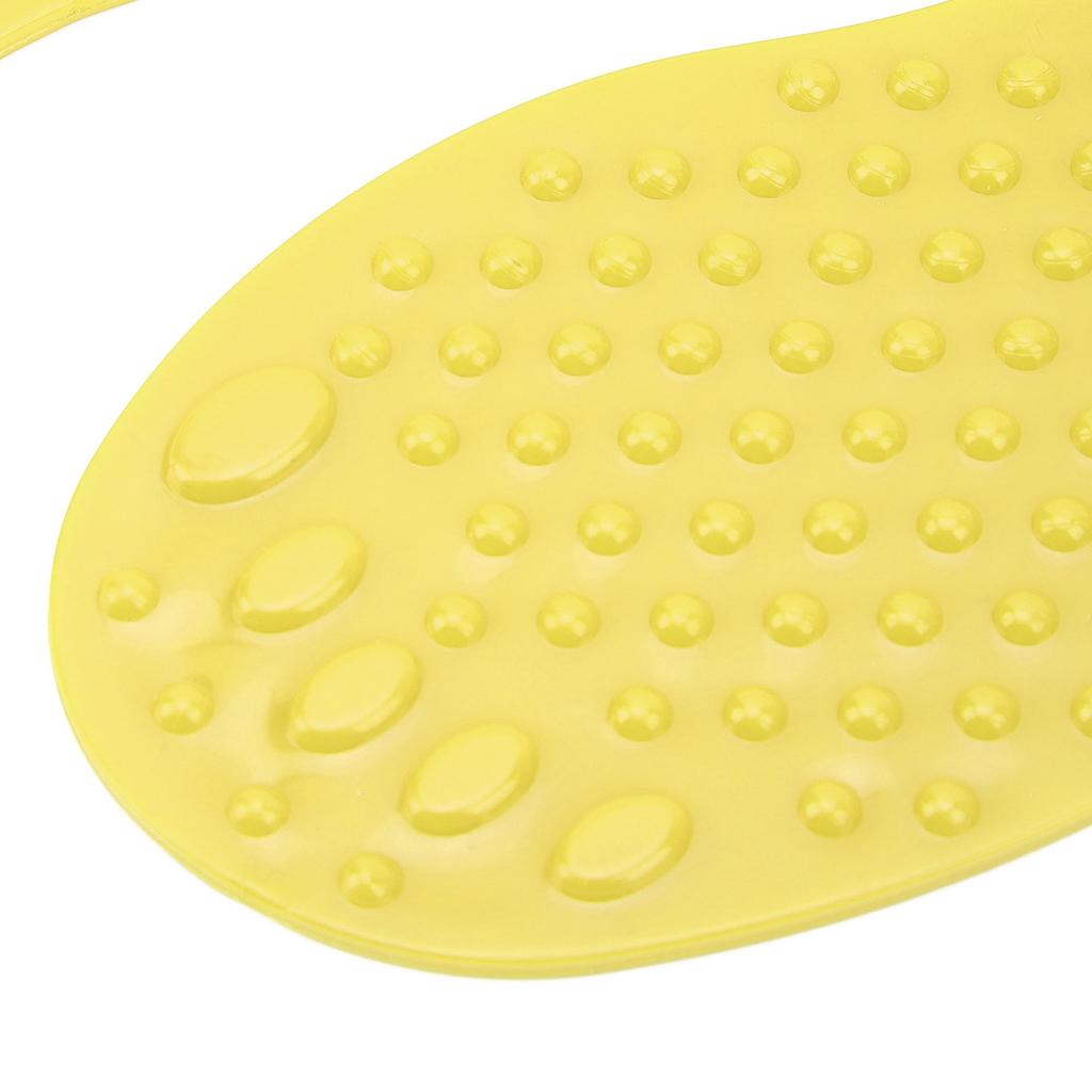 2Pair Foot Shaped Floor Markers PVC Non Slip Educational Footprint Markers for Preschool Classroom Kindergarten Yellow