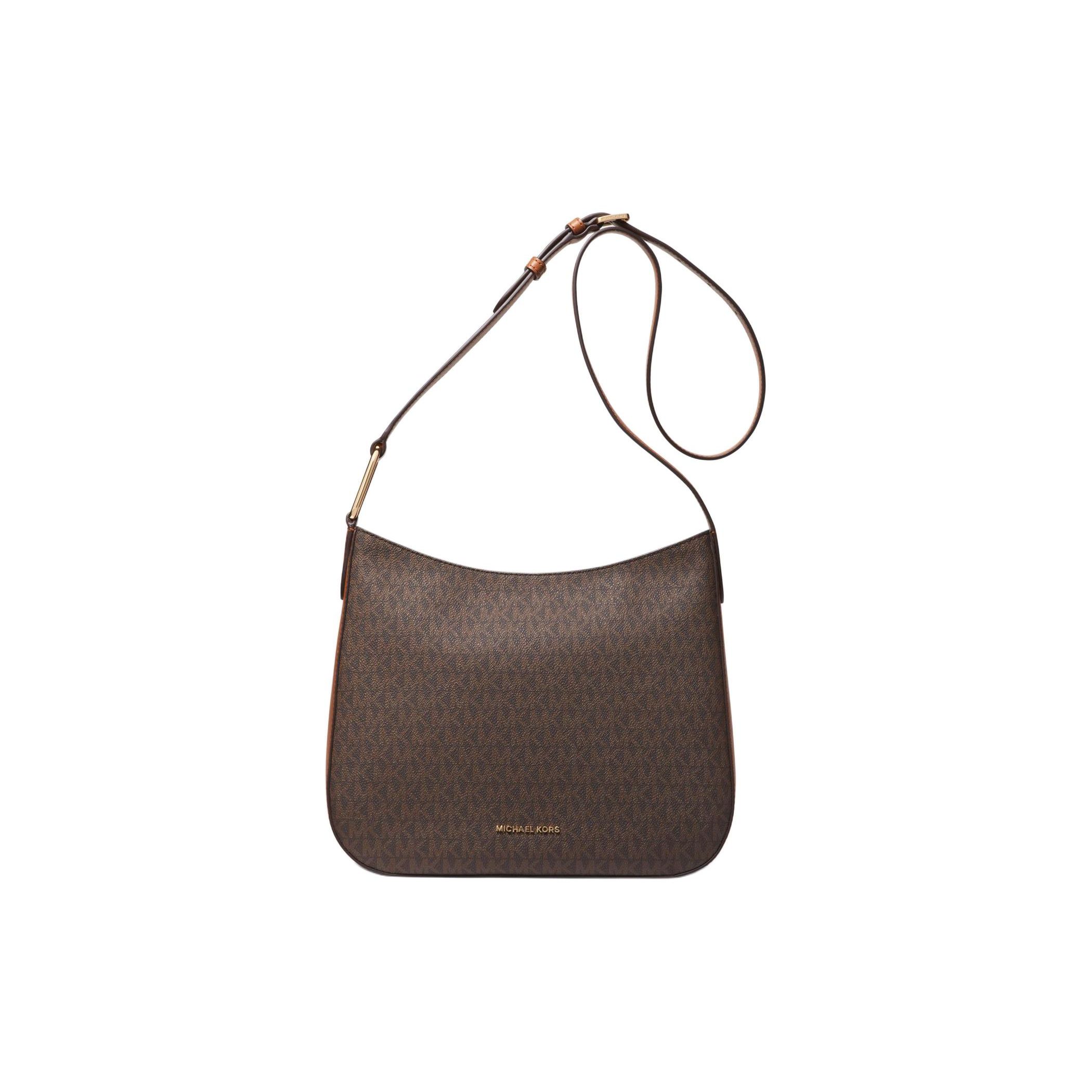 

Michael Kors MK Kensington Signature Logo Pattern Canvas Crossbody Bag Large Women bags Bernie Oak 32S4G8KM9B-BRN-ACORN Basic Set (Bag+Dust Bag)