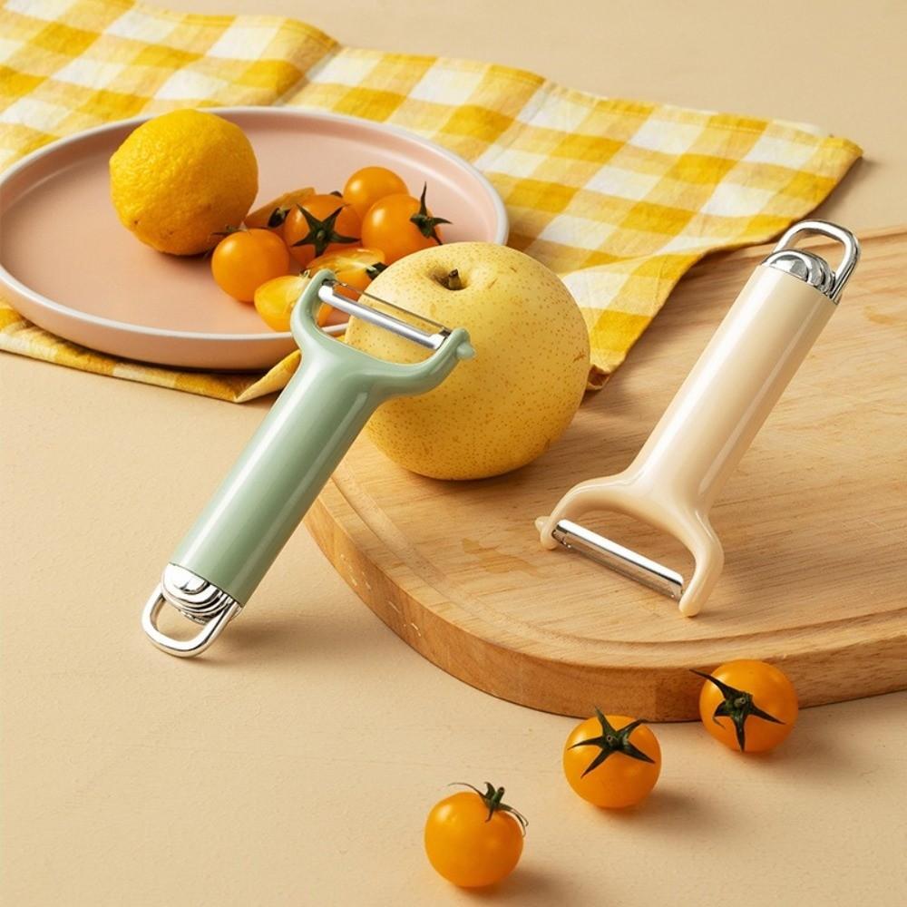 Cream Fruit Peeler Handheld Vegetable Peeling Tool Convenient Hanging Bottle Opener  Household