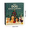 Calendar de Advent pentru câini 2025-24 buc. Ornamente 2D festive cu rase - Calendar de Advent pentru animale de companie cu ornamente reutilizabile, Idee pentru iubitorii de câini