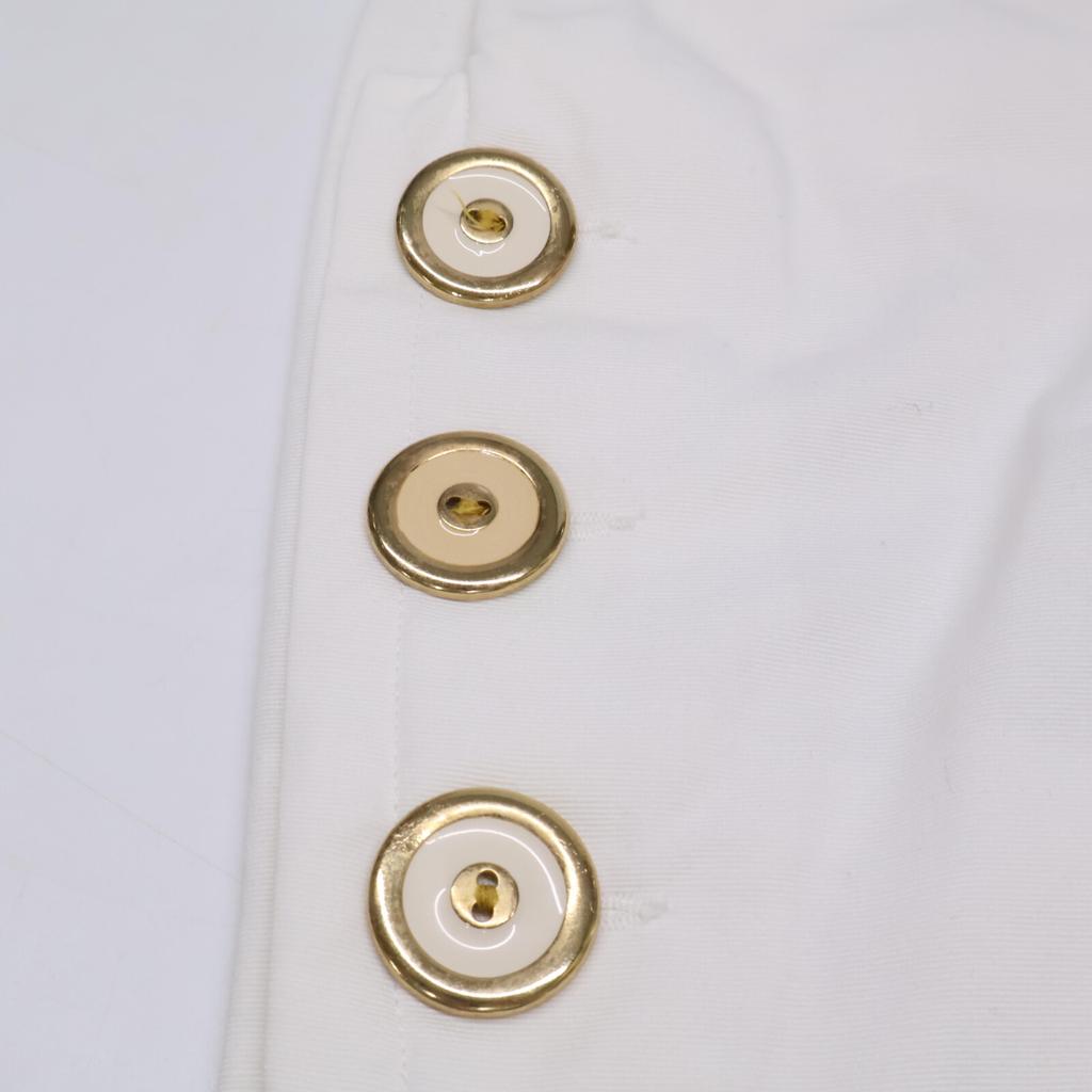 Givenchy 80s-90s Cotton Design Shorts Bottoms Not Written whiteUsed