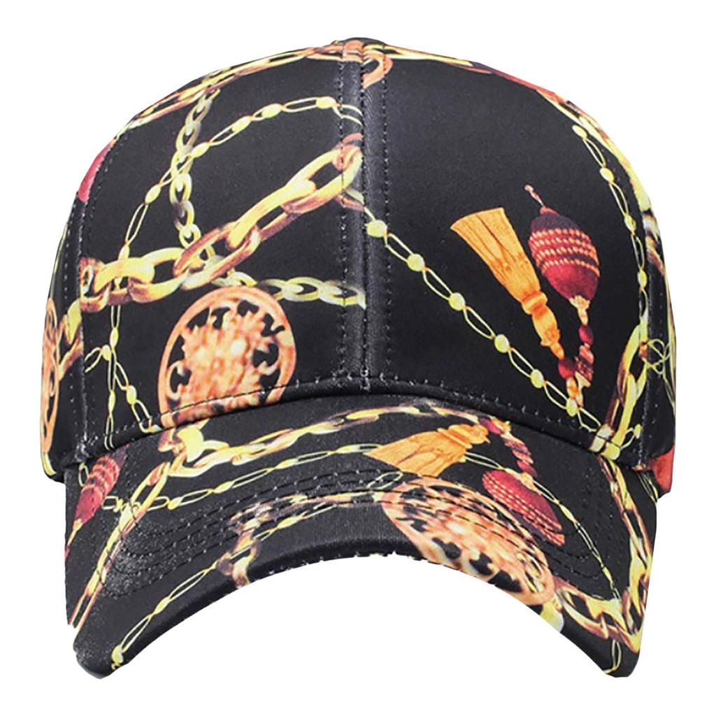 WHITE FANG Hat Cap Casual 3D Graphic Stylish Cool Black CA354 Men's (Black)