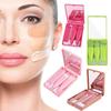 Set di 5 pennelli da trucco da viaggio, mini pennelli da trucco, piccoli pennelli cosmetici completi con custodia e specchio Perfe
