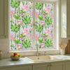 Flower Stained Glass Window Morning Glory Floral Window Film Lotus Cling Removable Decorative Static