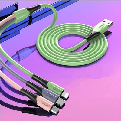 1 PCS New Liquid 3A USB Charging Data Cable Fast Charging Data Cable