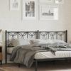 VidaXL Black Metal Headboard 200 Cm 376166