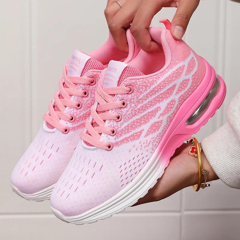 MAEDEF Women's Sneakers Running Shoes Breathable Mesh Non Slip Soft Sole Comfortable Casual Shoes Women Outdoor Walking Sneakers