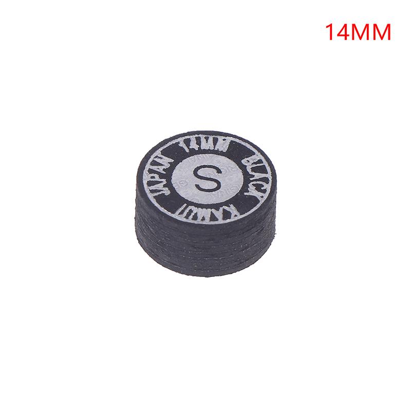 1 Pièce 14Mm Pointe de Queue Japonaise Qualité Billard Piscine Cuir Pointe de Queue Tête de Queue Neuf Boules Pointe de Queue Snooker Tête Dure Douce