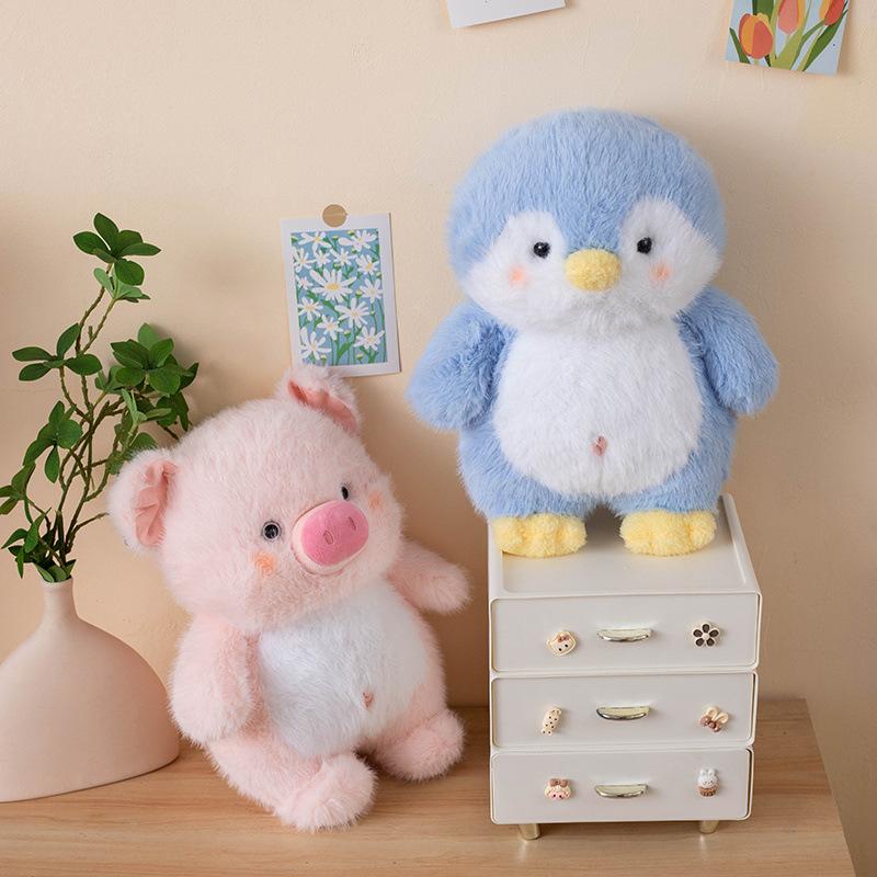 Cute Doodle Dinosaur Pig Penguin Puppy Doll Plush Toy Children Sleeping with Rag Doll Gift