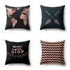 Polyester Pillow Case Automobile Decoration Home Printed Pillow Case Waist Cushion Cover Car Cushion Head Cushion Cover