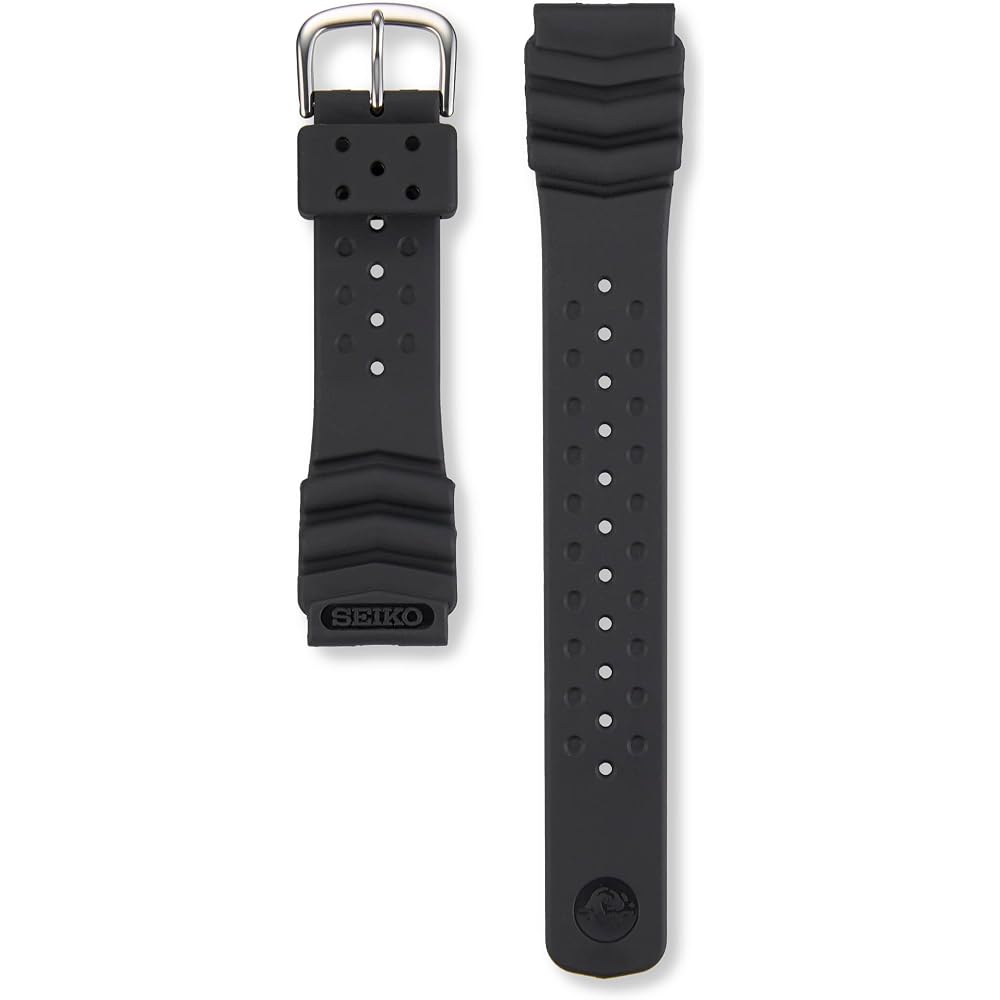 [Seiko Watch] Seiko Watch Replacement Band, Genuine Urethane, Lug Width 19mm, Buckle Width 18mm, Black, DAH4BP Men s Watch