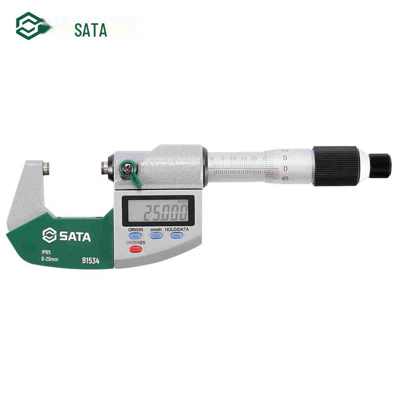 SATA 91534 Digital Outside Micrometer 0-25mm