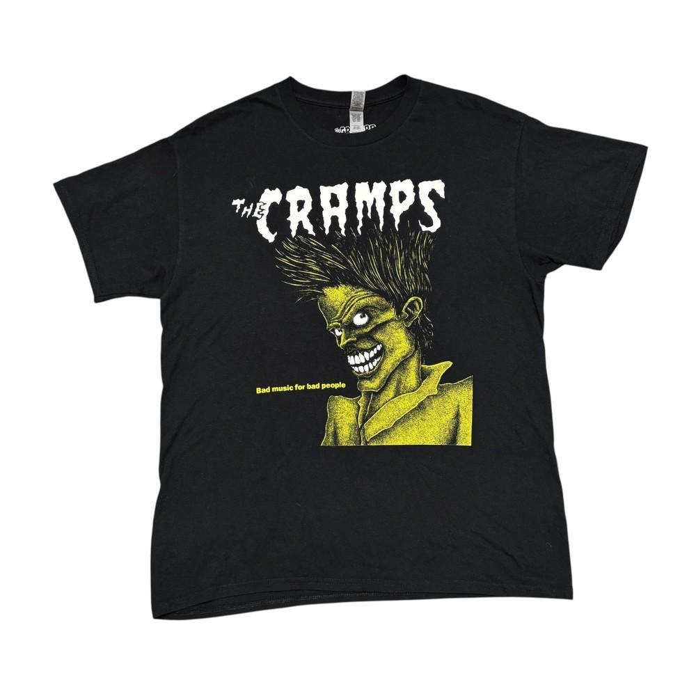 

The Cramps Shirt Large Black Tour Concert Rock Band Tee Misfits Dead Kennedys Unisex T-Shirt S